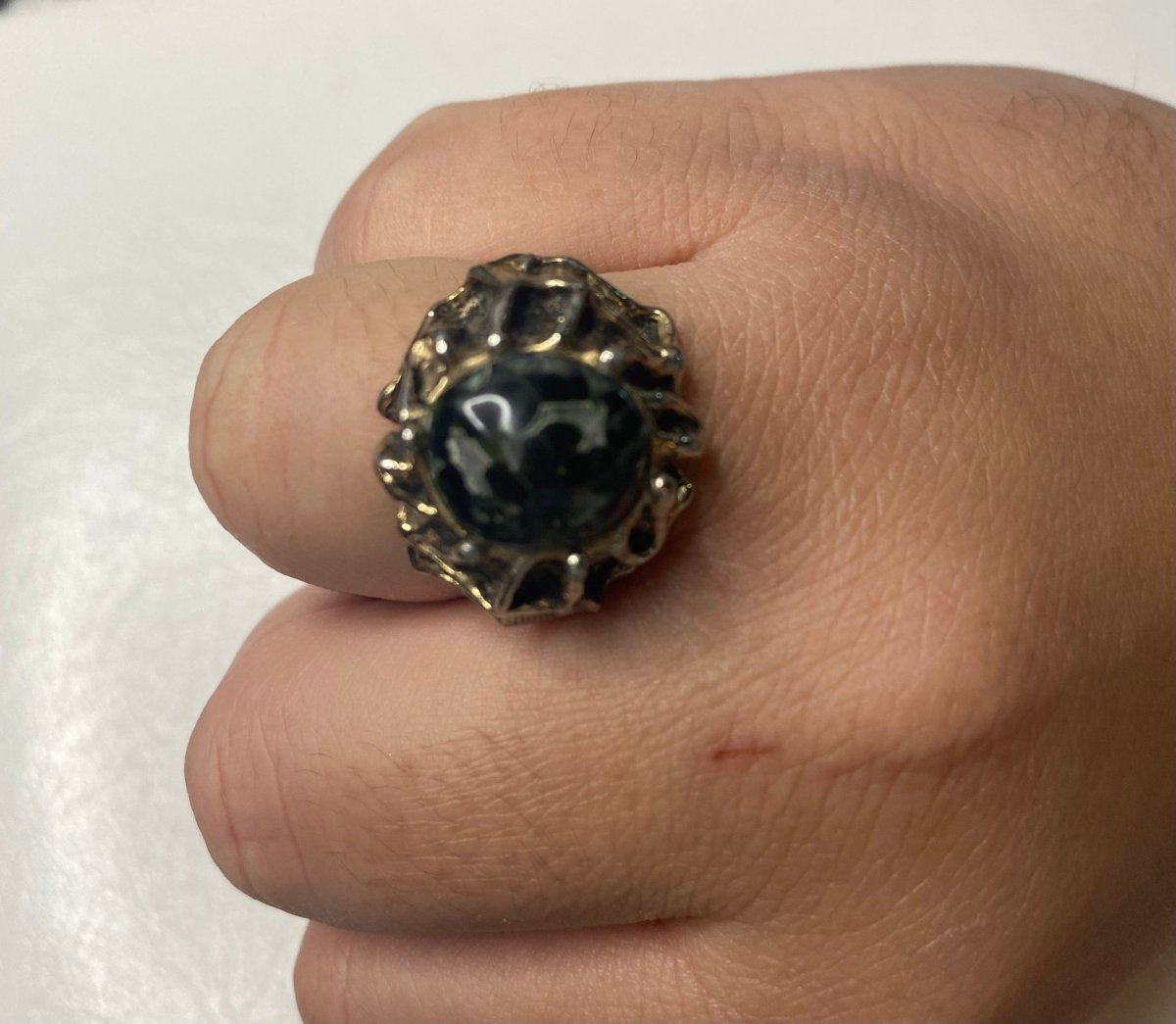 Hand Polished Moss Agate Ring - Herbal RocksHand Polished Moss Agate RingRingsHerbal RocksHerbal RocksHand Polished Moss Agate Ring