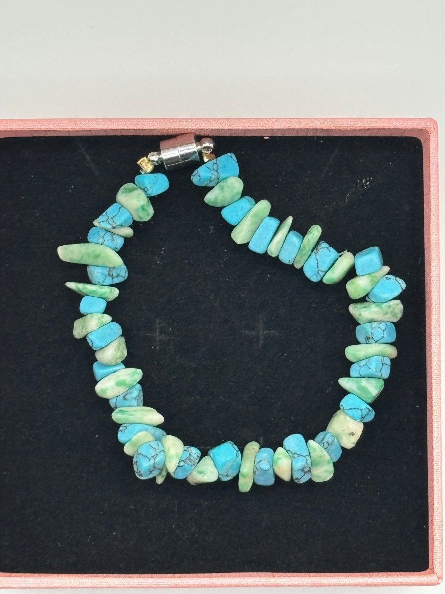 Turquoise Howlite and Amazonite Bracelet - Herbal RocksTurquoise Howlite and Amazonite BraceletHerbal RocksHerbal RocksTurquoise Howlite and Amazonite Bracelet