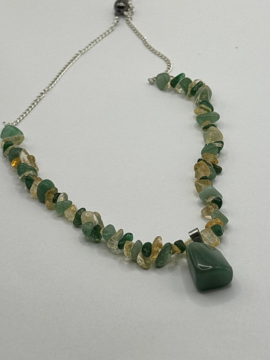 Saint Patrick's Day Jade, Aventurine, and Citrine Necklace - Herbal RocksSaint Patrick's Day Jade, Aventurine, and Citrine NecklaceNecklaceHerbal RocksHerbal RocksSaint Patrick's Day Jade, Aventurine, and Citrine Necklace